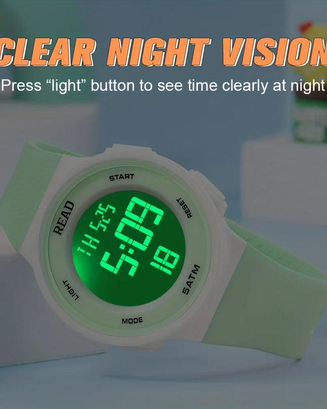 Watches for Women, Fashion Watch With High-Resolution LED Definition Display, Waterproof Multi-Function Electronic Digital Watch