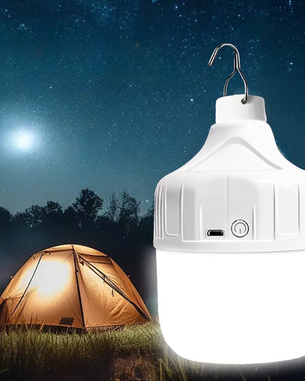 Portable USB Rechargeable LED Pendant Light High Brightness Waterproof Outdoor Lamp for Camping Fishing Emergency Night Lighting