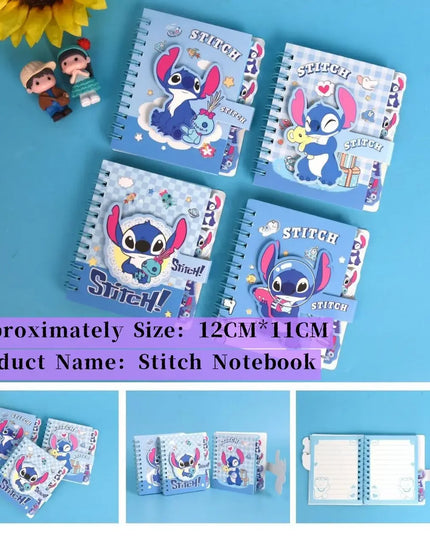 New Stitch Notebook Cute Anime Cartoon School Supplies Portable Diary Fashion Office Supplies Coil Book Children Holiday Gift