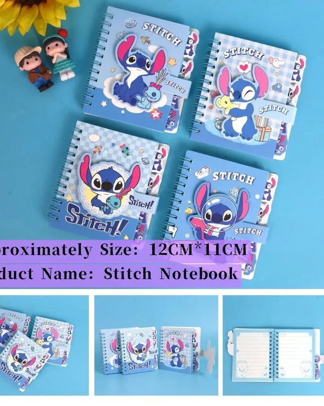 New Stitch Notebook Cute Anime Cartoon School Supplies Portable Diary Fashion Office Supplies Coil Book Children Holiday Gift