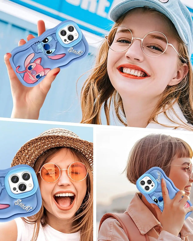 Silicone Wave Stitch Soft Cover Case For iPhone 16 15 14 13 12 11 Pro Plus mini Max Xs XR 6 7 8 SE