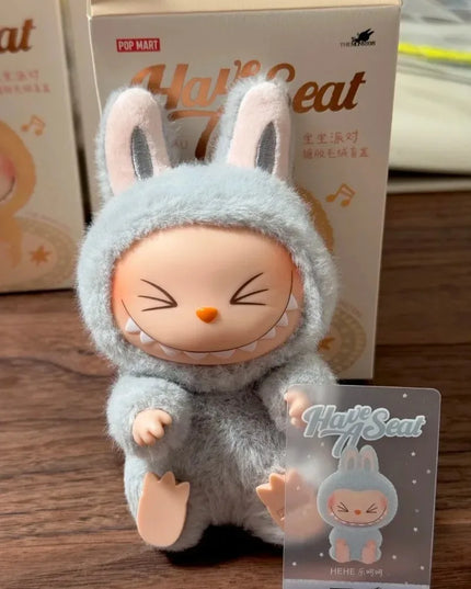 Genuine THE MONSTERS LABUBU Sitting Party Series Vinyl Plush Blind Box Figurine Surprise Hanging Birthday Gift From POP Mart