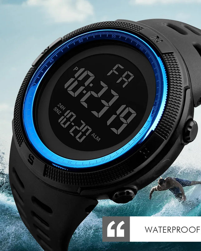 Electronic Watch For Mens Military Sports Watches Luminous Multifunction LED Digital Wristwatch for man kids Boy Student Teen