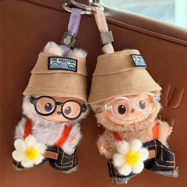 For Labubu 4.0 The Monsters Pin for Love Series Spring in the Wild Dinosaur Plush Set For Labubu V4 Doll Accessories