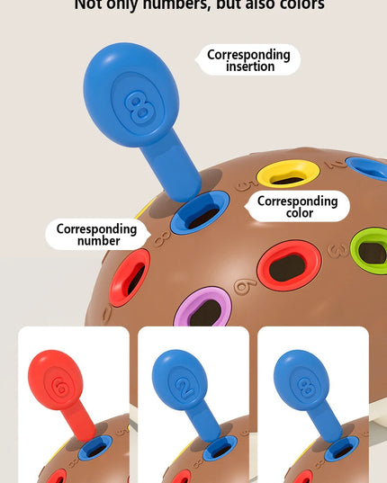Montessori Hedgehog Toys Baby Concentration Training Education Toys Fine Motor Sensory Educational Toy for Kids Birthday Gifts