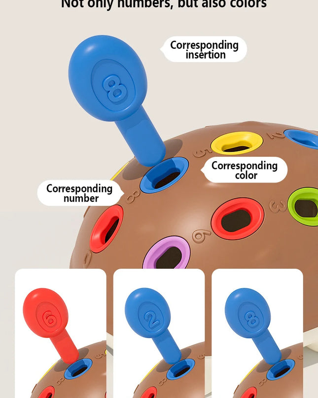 Montessori Hedgehog Toys Baby Concentration Training Education Toys Fine Motor Sensory Educational Toy for Kids Birthday Gifts