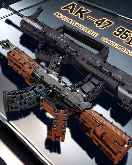 AK47 Assault Rifle Building Blocks Set SWAT City WW2 Military Weapon 98K Rifle Model DIY Assembly Toy Kids Holiday Gift