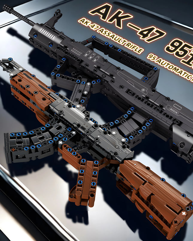 AK47 Assault Rifle Building Blocks Set SWAT City WW2 Military Weapon 98K Rifle Model DIY Assembly Toy Kids Holiday Gift