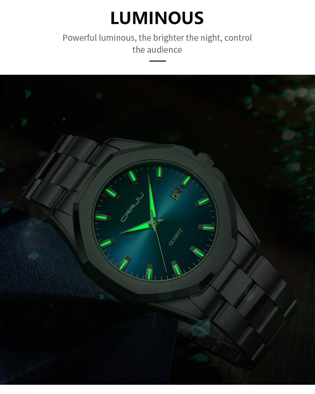 Watches for Men Classic with Date Business Dress Luxury Waterproof Luminous Mens Wrist Watch Analog Stainless Steel Men Watch