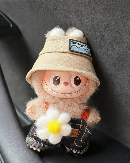 For Labubu 4.0 The Monsters Pin for Love Series Spring in the Wild Dinosaur Plush Set For Labubu V4 Doll Accessories