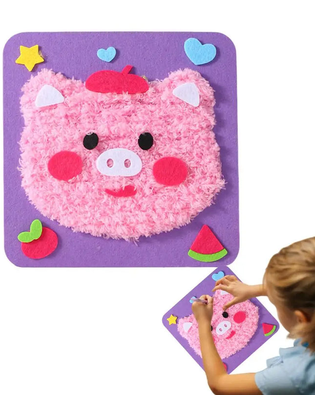 Learn to Sew Toys Cartoon Animals Handmade Dolls Crafting Set Sew Your Own Products Sewing Kits for Kids Learning Education Toys