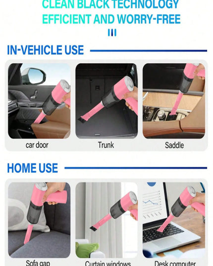 3 In 1 Integrated Suction And Blowing Vacuum Combination Vacuum Cleaner USB Charging Small Car Household Vacuum Cleaner