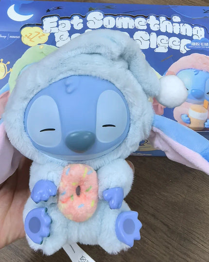2025hot Stitch Eat Something Before Sleep Series Blind Box Plush Vinyl Toys Cute Doll Labu V3 Mystery Box Bag Pendant Decor Gift