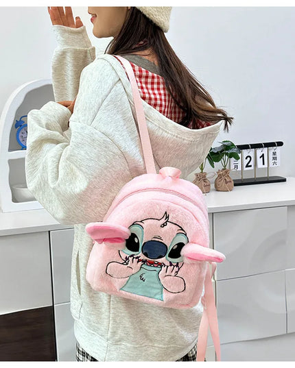 Stitch Backpack  Japanese Blue Funny Cartoon Large-Capacity Student Backpack Kindergarten Bag Kawaii Backpack