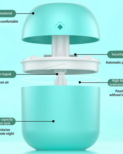 Mini Portable Air Humidifier USB Atomizer Aroma Diffuser Desktop Indoor Household Mute Hydrating Air Atomization Humidifie