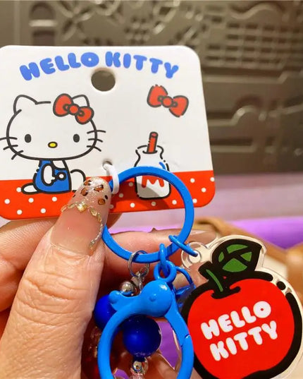 New Hello Kitty Creative Keychain Backpack Pendant Car Interior Couple Accessories Cartoon Decoration Children's Birthday Gift