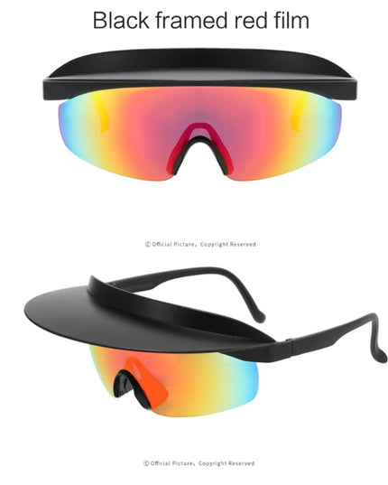 Visor Attaches To Sunglasses Sunglasses With Visor Attached Cycling Sunglasses Visor Shade Sunglasses Windproof Sunglass