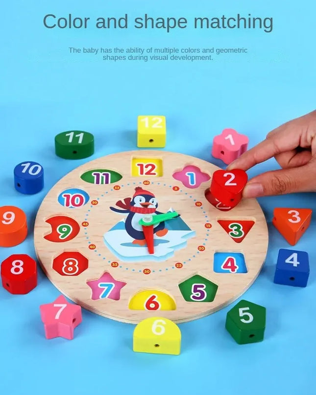 Montessori Wooden Toys for Babies 1 2 3 Years Boy Girl Gift Baby Development Games Wood Puzzle for Kids Educational Learning Toy