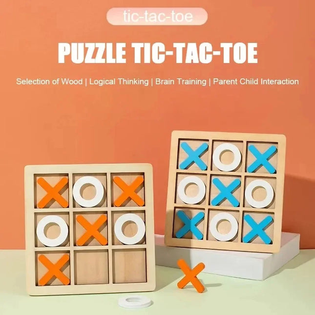 Montessori Wooden Board Table Games Chess Educational Interaction Puzzle Training Brain Thinking Intelligence Game For  Children