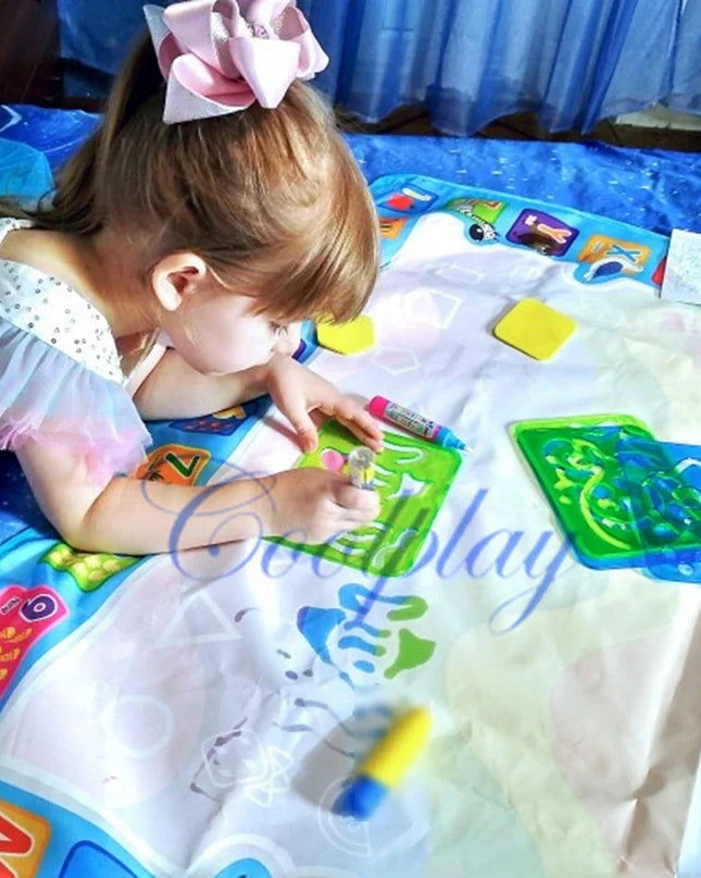 Magic Water Drawing Mat Coloring Doodle Mat with Magic Pens Educational Toys  Painting Board Montessori Toys for Kids Gifts