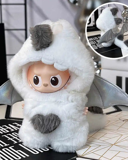 For Labubu 4.0 The Monsters Pin for Love Series Spring in the Wild Dinosaur Plush Set For Labubu V4 Doll Accessories