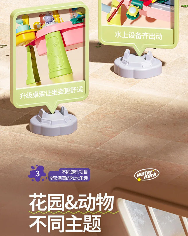 Children's kitchen toys electric fun water play water wash basin fishing dishwashing home role-playing baby early education toy