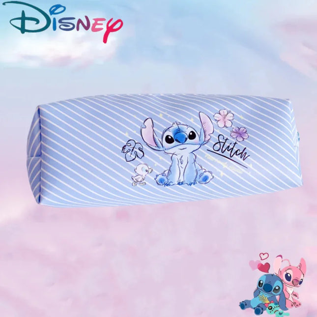Disney Stitch Anime Pencil Case Stitch Print Pen Bag  Cartoon Students Storage Bag Stationery kids Toy Student Christmars Gift