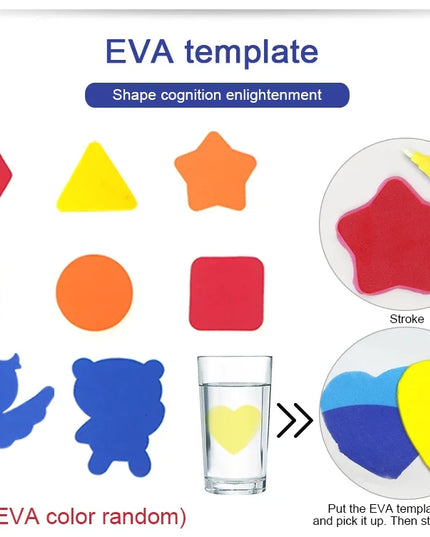 Magic Water Drawing Mat Coloring Doodle Mat with Magic Pens Educational Toys  Painting Board Montessori Toys for Kids Gifts