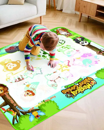 Magic Water Drawing Mat Extra Large Water Doodle Toy Set Painting Board Children Educational Toys Gift for Kids Multiple Size
