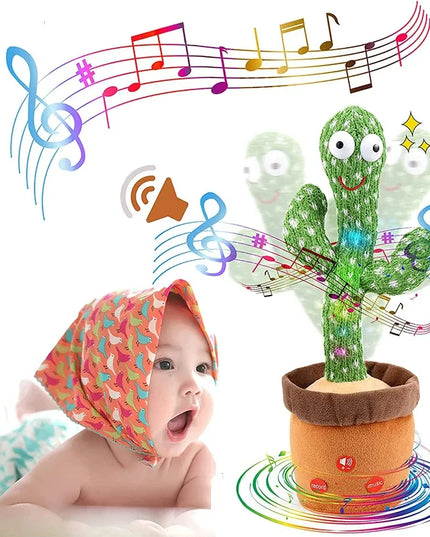 1pc Dancing Cactus Toy,Repeat Talking ,Song Speaker Wriggle Dancing Sing Talk, Plushie Stuffed ,Interaction and Decoration