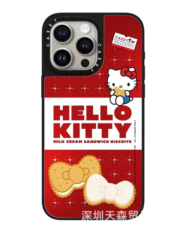 Hello Kitty Iphone 16 Promax Phone Case With Mirror Finish Technology Anti Drop All Inclusive Creative Cartoon Protective Cover