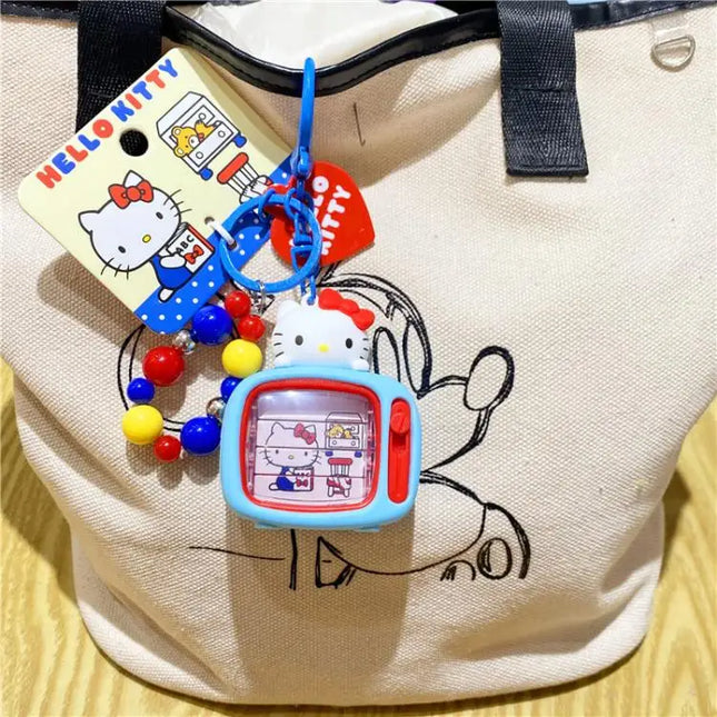 New Hello Kitty Creative Keychain Backpack Pendant Car Interior Couple Accessories Cartoon Decoration Children's Birthday Gift