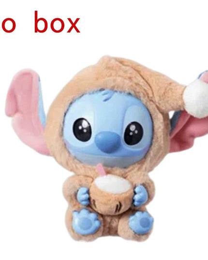 Stitch Eat Something Before Sleep Series Blind Box Plush Vinyl Toys Cute Doll Replica Mystery Box Bag Pendant Decor Gift