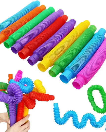 8 16 24 32 Pcs Pop Tubes Sensory Toys UrChoice Fine Motor Skills & Learning for Toddlers Fidget Toys and Party Favors for Kids