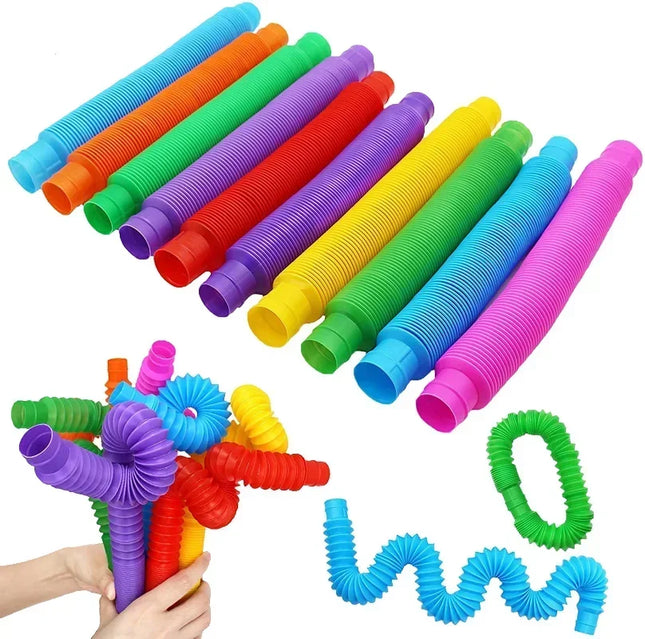 8 16 24 32 Pcs Pop Tubes Sensory Toys UrChoice Fine Motor Skills & Learning for Toddlers Fidget Toys and Party Favors for Kids