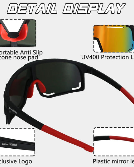 Cycling Sunglasses Men Women Mountain Bike Road Eyewear Bicycle Riding Outdoor Sports Glasses Hiking Running Baseball Goggles