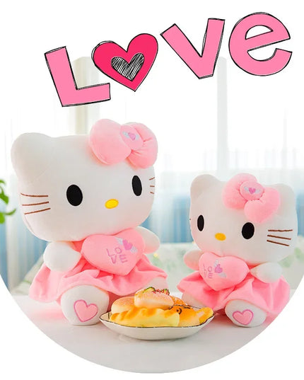 Hello Kitty Plush Stuffed Toys 25-55cm Cute Anime Cartoon Soft Pillow Doll For Children Birthday Xmas Gifts