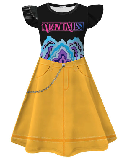 Kids KPop Demon Hunters Dress Clothes Cosplay Costume Girls Cartoon Rumi Dresses Children Casual Girl Dress Halloween Xmas Party