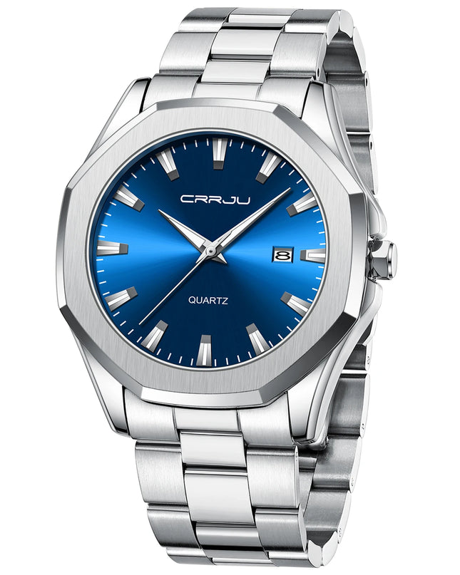 Watches for Men Classic with Date Business Dress Luxury Waterproof Luminous Mens Wrist Watch Analog Stainless Steel Men Watch