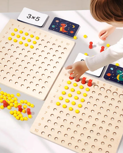 Montessori 99 multiplication Board  Maths Teaching Aids Multiplication and Division Board Early Education Children's Puzzle Toys