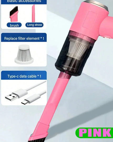 3 In 1 Integrated Suction And Blowing Vacuum Combination Vacuum Cleaner USB Charging Small Car Household Vacuum Cleaner