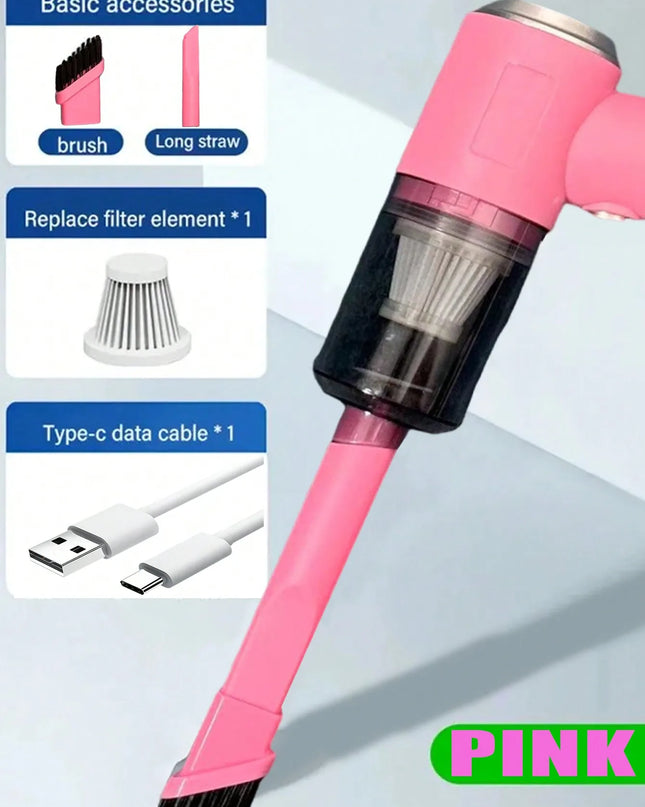 3 In 1 Integrated Suction And Blowing Vacuum Combination Vacuum Cleaner USB Charging Small Car Household Vacuum Cleaner