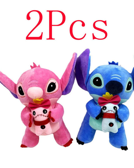 12cm 20cm 25cm Stitch Stuffed Plush Models Cartoon Stuffed Plush Dolls Anime Plush Baby Toys Kawaii Kids Birthday Gift