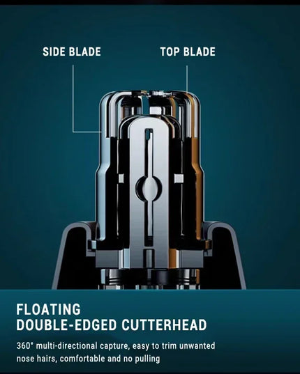 2 In 1 Electric Portable Ear And Nose Hair Trimmer Clipper 2024 Professional Painless Portable Eyebrow For Men