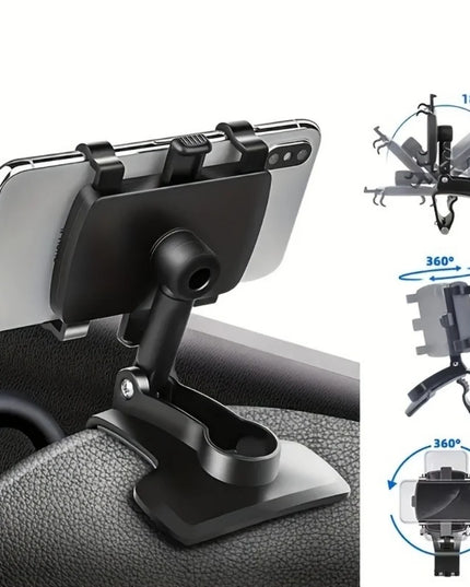Support de téléphone universel pour tableau de bord de voiture 360 °   Support de voiture pour Smartphone rotatif, pour iPhone,