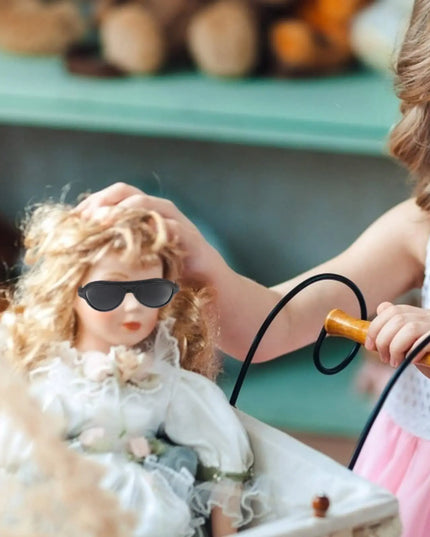 Mini Doll Glasses Mini Sunglasses Doll Sunglasses Black Mini Glasses Doll Black Sunglasses Mini Sunglasses for Crafts