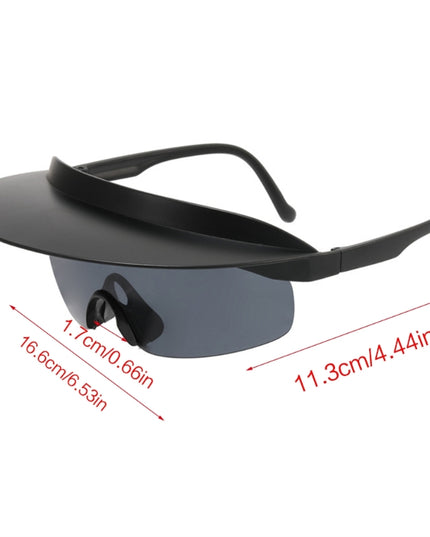 Visor Attaches To Sunglasses Sunglasses With Visor Attached Cycling Sunglasses Visor Shade Sunglasses Windproof Sunglass