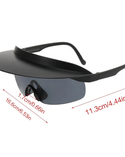 Visor Attaches To Sunglasses Sunglasses With Visor Attached Cycling Sunglasses Visor Shade Sunglasses Windproof Sunglass