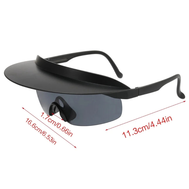 Visor Attaches To Sunglasses Sunglasses With Visor Attached Cycling Sunglasses Visor Shade Sunglasses Windproof Sunglass