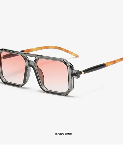 Square Sunglasses For Men Women Blue Light Blocking Shades UV400 Sun Glasses Luxury Thick Frame Eyeglasses Driving Eyewear